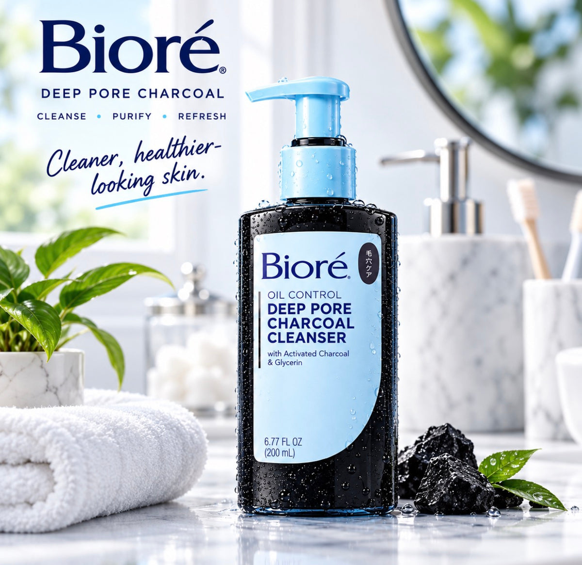 Deep charcoal cleanser 🪵