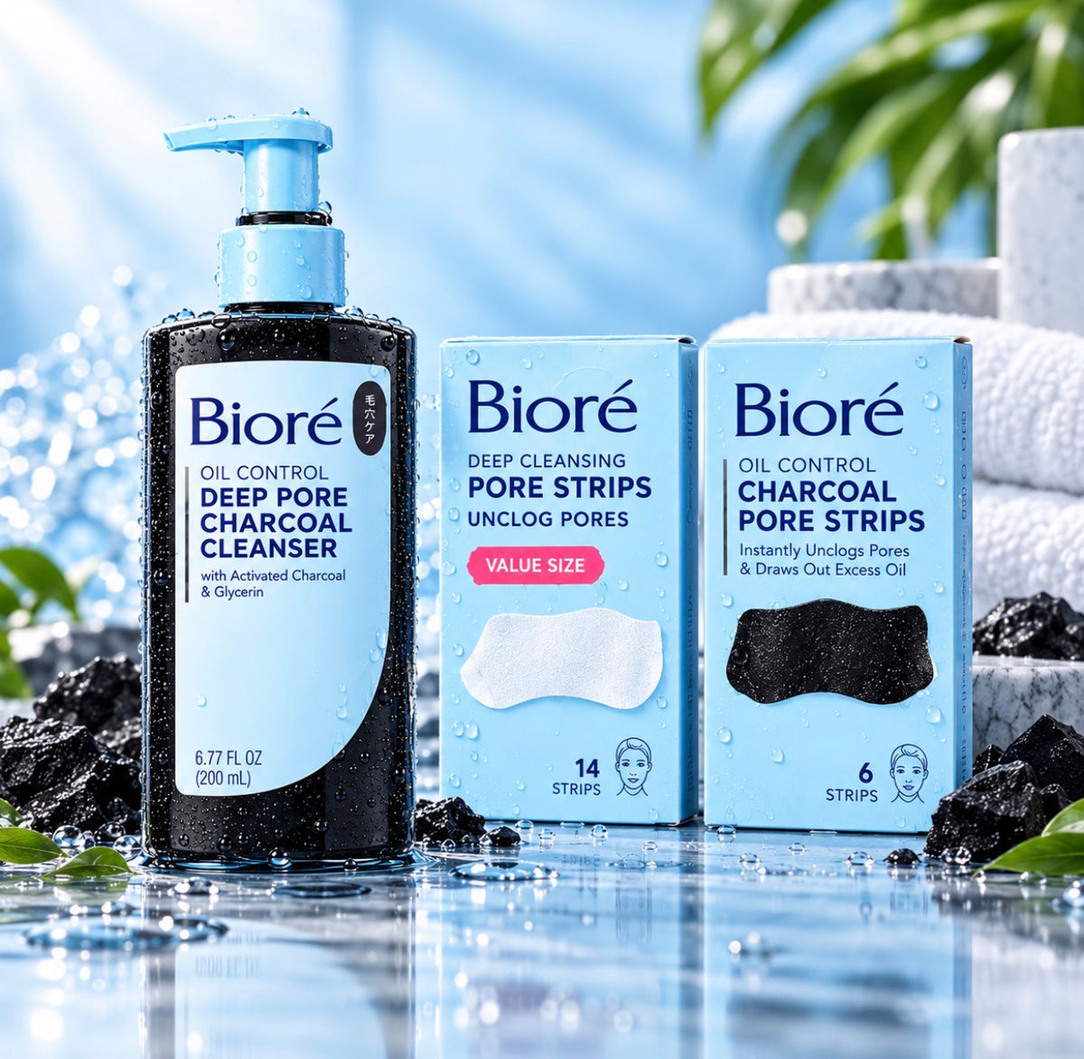 Bioré Deep Pore Charcoal Cleanser | Deep Clean for Oily Skin – 11.45 fl oz